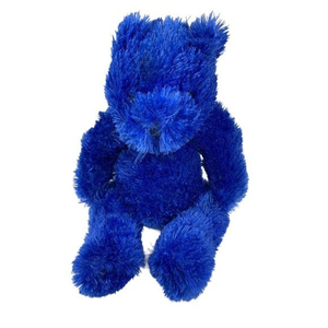 GOFFA Unique 14"‎ Teddy Bear Plush Toy Blue Stuffed Animal Fuzzy Soft